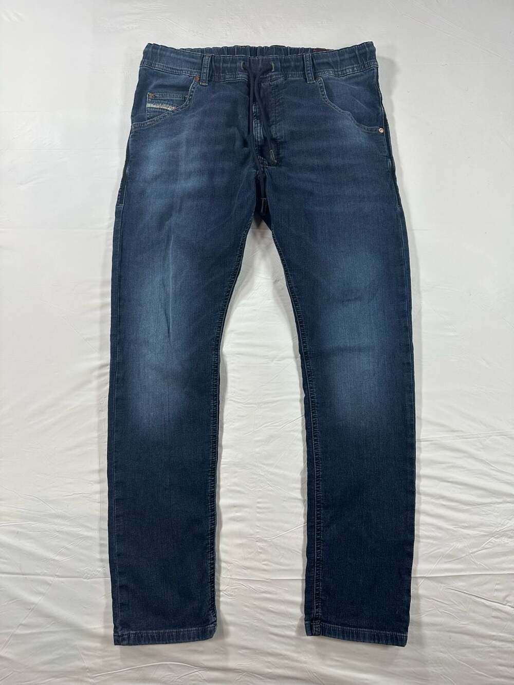 Diesel Krooley JoggJeans Mens Tapered Drawstring Jeans 30 Dark Wash Stretch